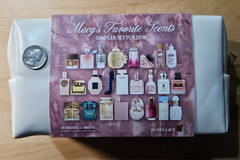 Macy’s 26-Pc. For Her Fragrance Sampler Set with pouch and candle New!
