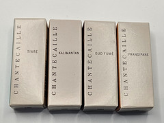 4 CHANTECAILLE TIARE OUD FUME FRANGIPANE KALIMANTAN PARFUM 2ml /.07 fl oz