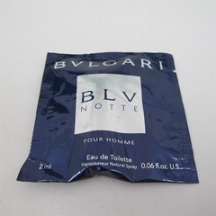 BLV NOTTE Pour Homme by Bvlgari 2 ml/ 0.06 oz Eau de Toilette Spray Vial