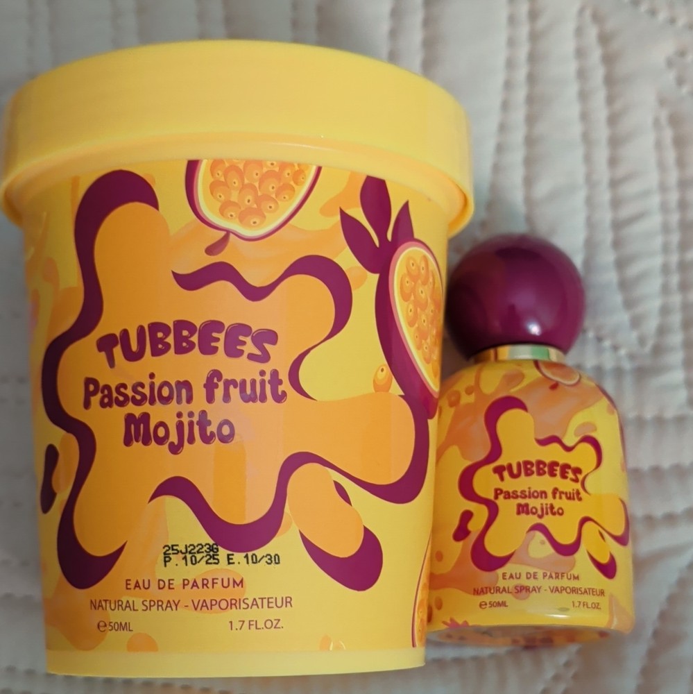 TUBBEES Passion Fruit Mojito Eau de Parfum Natural Spray, Regular 1.7 fl oz
