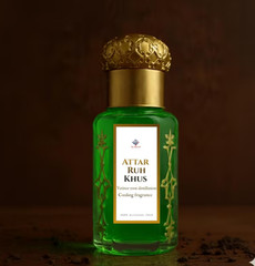 Ruh Khus Attar: Pure Vetiver Perfume Oil, Earthy Aroma 100ml