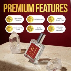 Long Lasting Crystal No. 23 Perfume for Men & Women – Extrait, 12 Hour Aroma