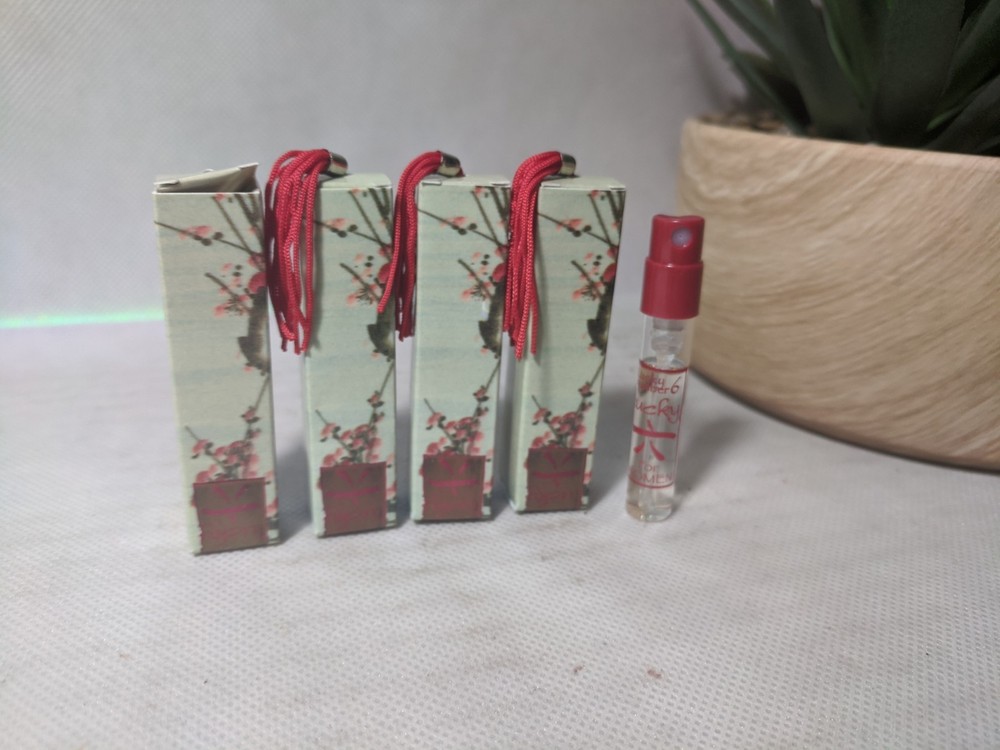 LIZ CLAIBORNE LUCKY NUMBER 6 FOR WOMEN 1.5ml .05fl oz x 5 PERFUME SAMPLE VIALS