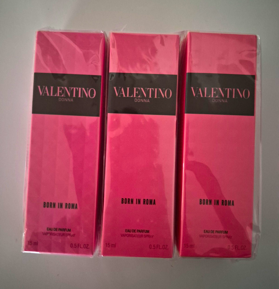 3 Valentino Donna Born in Roma Eau de Parfum Spray Travel Size 0.5 fl oz