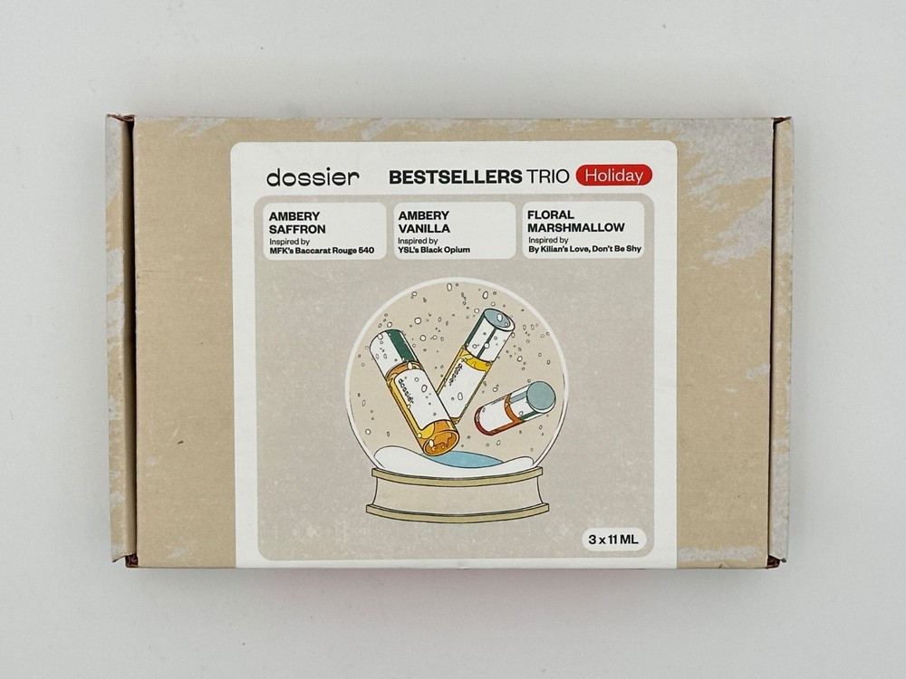 Dossier Best Sellers Eau de Parfum; Ambery Saffron / Vanilla, Floral Marshmallow