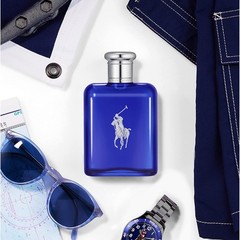 Aquatic Polo Blue Eau de Toilette for Men – Citrus & Sage Fragrance 4.2 Fl Oz