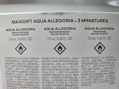GUERLAIN Aqua Allegoria 3pc EDT Mini Splash Set 7.5ml 0.25oz, Pouch, and Box