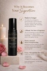 Midnight Rose Elixir Perfume Oil 10ml Roller Sweet Fruity Floral Long Lasting