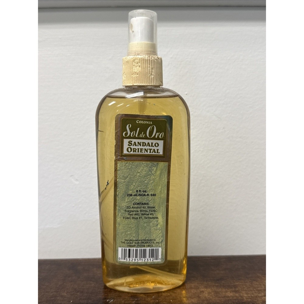 Sol de Oro Sandalo Oriental Cologne 8 oz 240 ml Oriental Sandalwood No Box