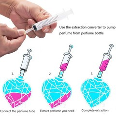 MUB 10ml Perfume Refill Pump Tools, Decanter 6 Piece Set, 2types-10ML
