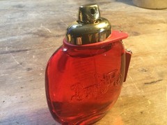 Coach LOVE Red Perfume Bottle Spray with Gold Heart Charm and Tag 3oz New