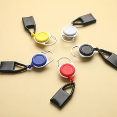 Color: Blue – Silicone Sticker Lighter Leash Safe Stash Clip Retractable Keychai