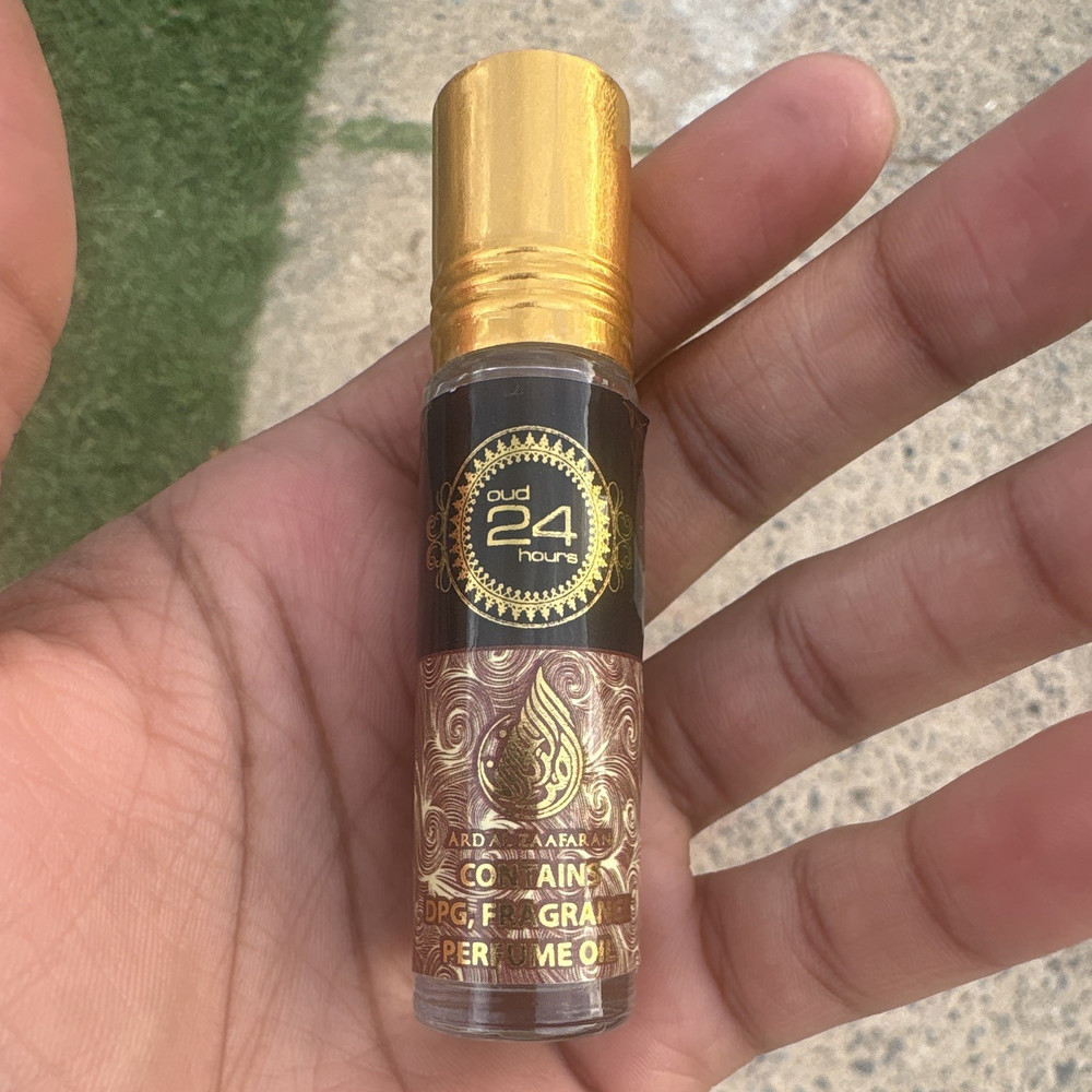 Ard Al Zaafaran Oud 24 Hours Oud Perfume Oil Roll-On Alcohol-Free 0.34 oz