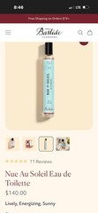 Bastide Nue au Soleil Eau de Toilette Spray 10ml Travel Size