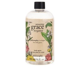 NEW Philosophy Amazing Grace Bergamot Body Spritz Body Spray 16 fl oz W/ Sprayer