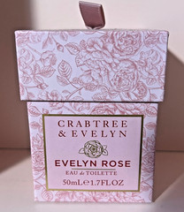 Crabtree & Evelyn Evelyn Rose Perfume Spray Eau De Toilette EDT 1.7 oz Boxed NEW