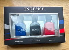 Intense Collection 3pc EDP Spray Gift Set Blue/Black/Red Intense 1.0oz
