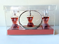 Jean Paul Gaultier Classique Perfume Set, Acrylic Case, Large Pendant, Neckchain