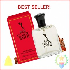 PB ParfumsBelcam Red Classic Match Eau de Toilette – Spicy Woody Amber Fragrance