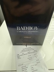 Bad Boy Cobalt Elixir by Carolina Herrera 3.4 oz EDP Cologne for Men New In Box