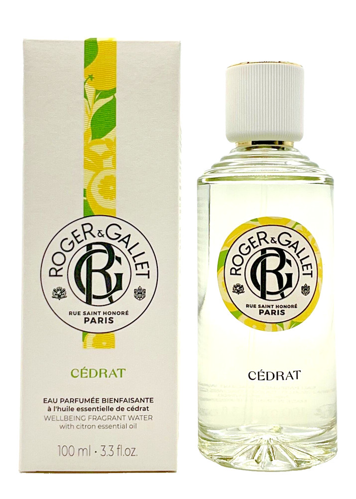 Cedrat by Roger & Gallet for Women 3.3oz Fresh Fragrant Water Spr New