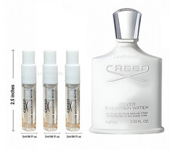 (3-Pack) CREED SILVER MOUNTAIN WATER 2 ML EDP MEN VIAL SAMPLES -FREE SHIP