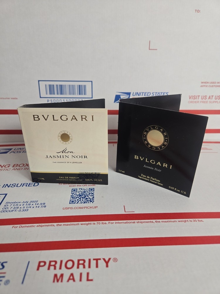 Bvlgari MON JASMIN NOIR EDP 1.5 ml Spray .05oz Bulgari NEW DISCONTINUED & Extra