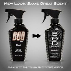 BOD Man Fragrance Body Spray, Black, 8 fl oz (Pack of 2) Fast shipping