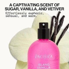 Pacifica Island Vanilla Eau de Parfum 2 Fl Oz Vegan Cruelty Free Sweet Scent