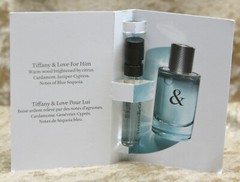 TIFFANY & LOVE FOR HIM EAU DE TOILETTE 1 x SAMPLES 0.04 FL. OZ. 1.2 ML SPRAY