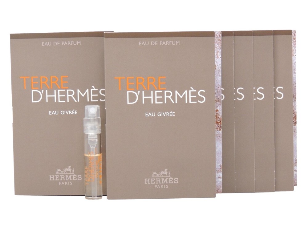 HERMES TERRE D’HERMES EAU GIVREE EDP 2.0ml .06fl oz x 10 COLOGNE SPRAY SAMPLES