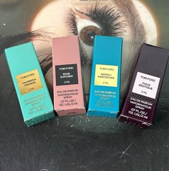 4 NIB Tom Ford TAORMINA ORANGE, FIGUE EROTIQUE, ROSE EXPOSED & NEROLI PORTOFINO