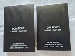 2 x TOM FORD Ombre Leather Eau de Parfum EDP Sample Spray 1.5mL/0.05fl. oz. ~NEW