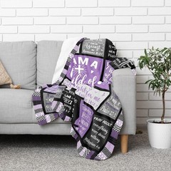 Cozy 50″x40″ Christian Throw Blanket – Modern Spiritual Birthday Gift for Women