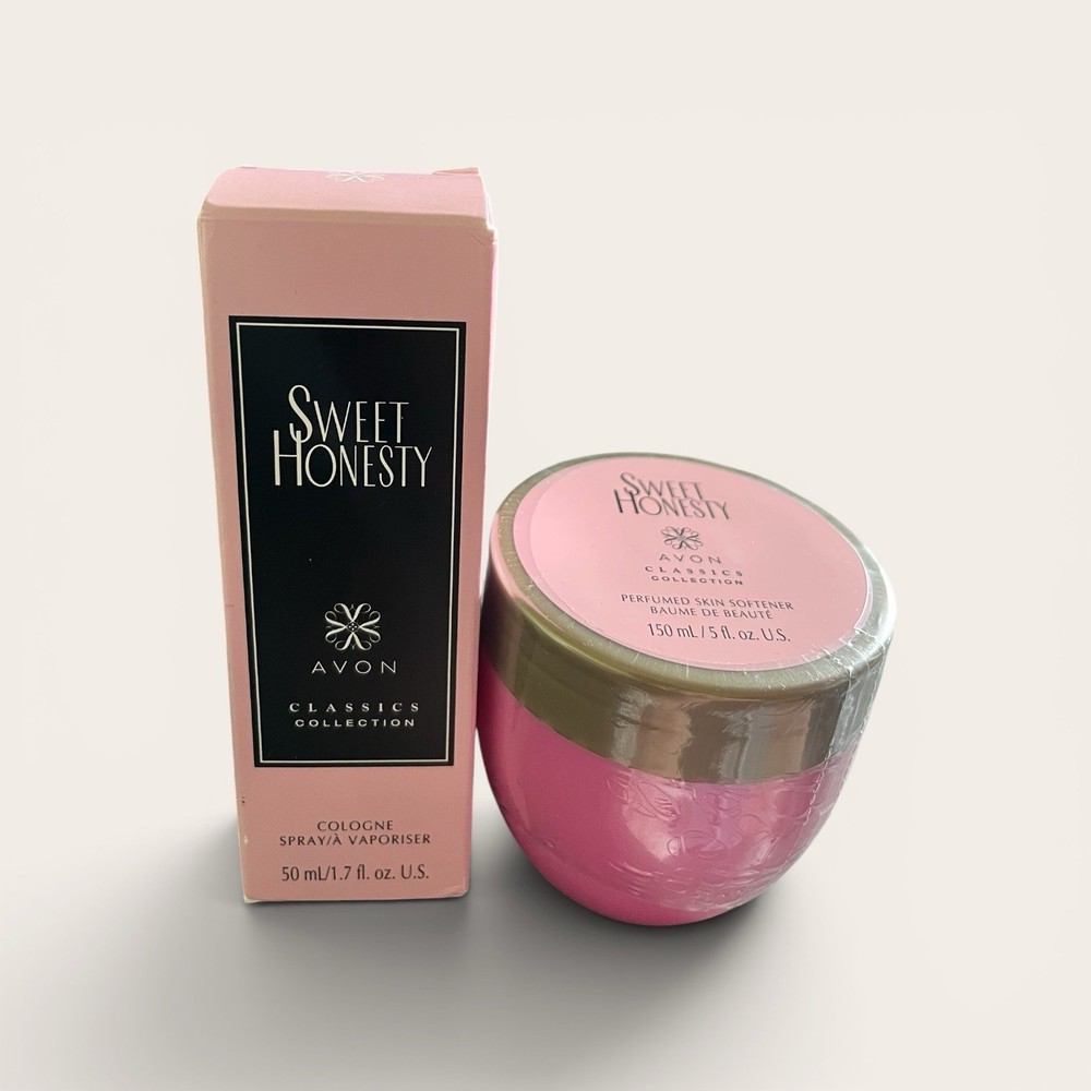 Avon Sweet Honesty Spray Cologne & Skin Softener Set Classics Collection NEW