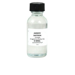 Crystal Saffron (Unisex) Body Oil Fragrance All Natural 1 oz Glass Bottle