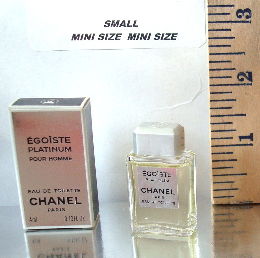 Chanel EGOISTE PLATINUM Homme Eau De Toilette 4ml-0.13floz Box Collectible MINI