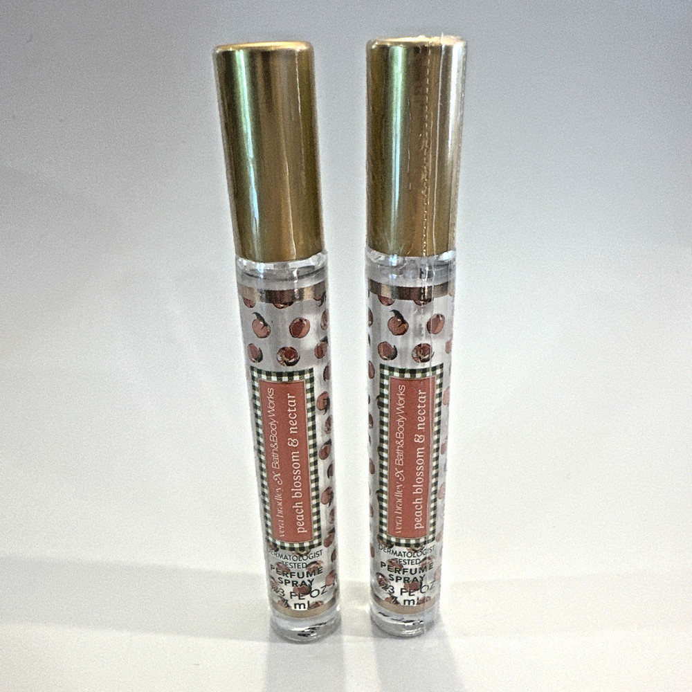 Bath Body Works x Vera Bradley Peach Blossom Nectar Perfume Spray .23 fl oz Lot