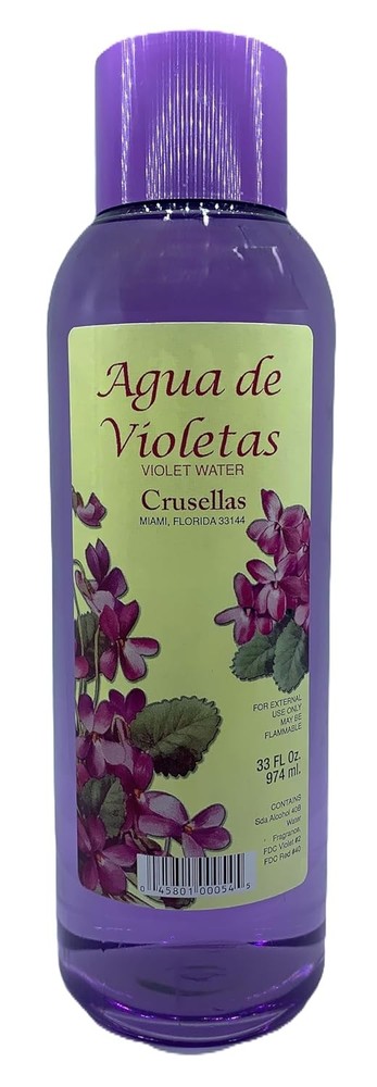 Crusellas Agua de Violetas Violet Water Splash Cologne, 33 fl Oz (974 mL)