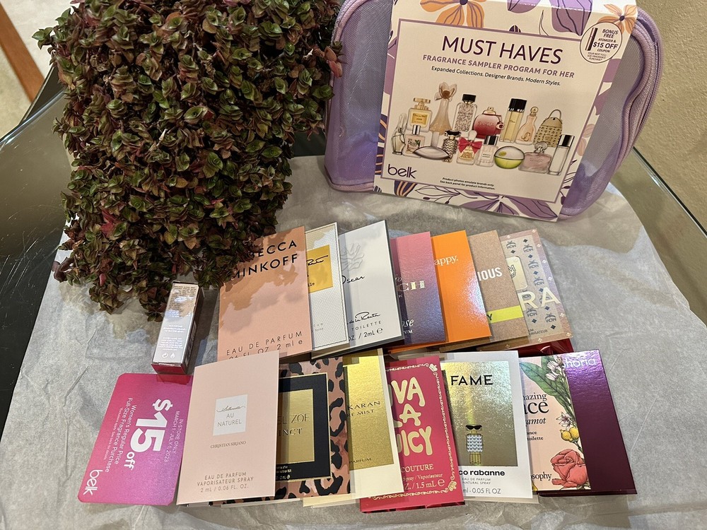 Belk Must Have Fragrance Sampler. 16 designer samplers For Her And Atomizer .
