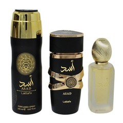 Lattafa Asad 3.4 Edp M + 1.7 Hair Mist+ 6.7 Body Spray