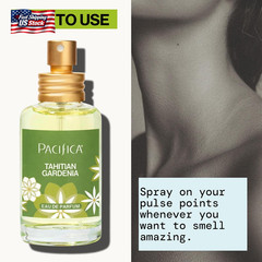 Pacifica Tahitian Gardenia Perfume Spray 1Oz – Tropical Floral Fragrance with Ga