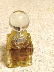 Corded vintage Germaine perfume by Germaine Monteil 1/4 fl oz mini bottle parfum