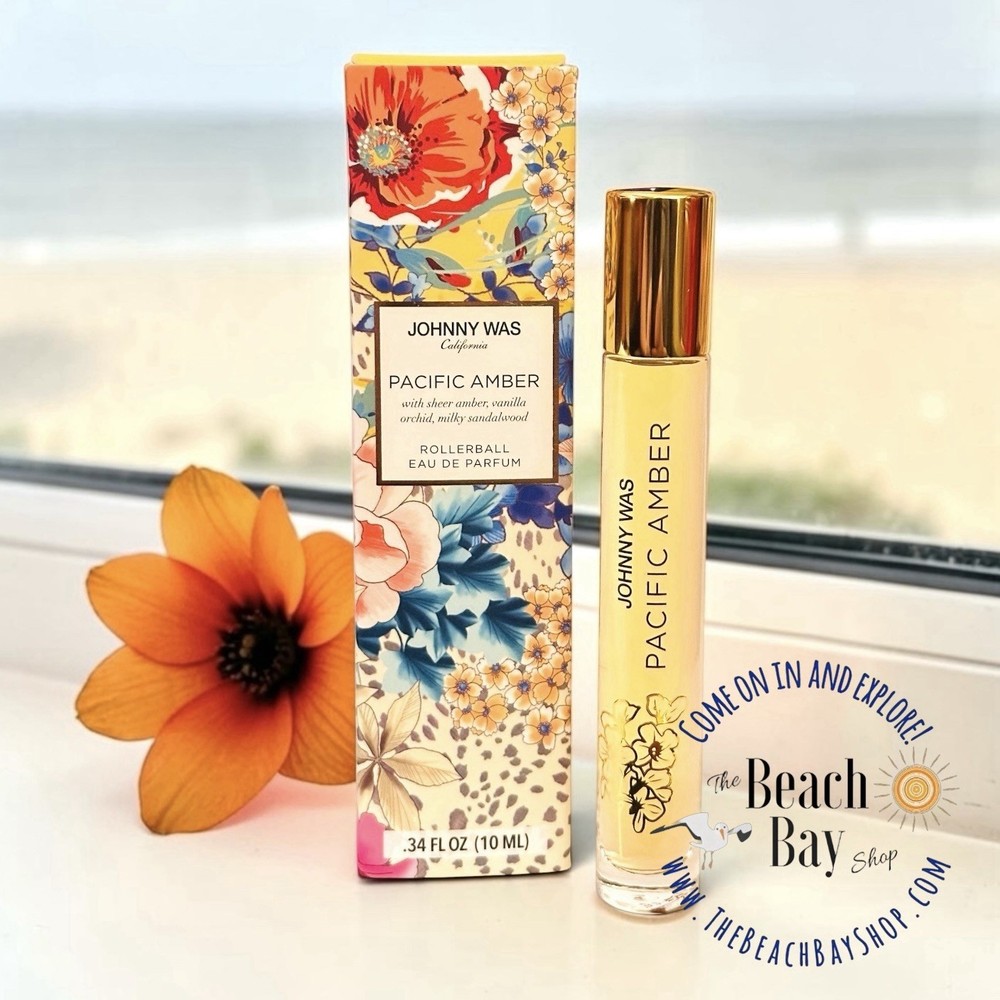 JOHNNY WAS Pacific Amber Rollerball Eau de Parfum Roll on Perfume .34 oz 10 ML