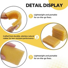 Sissatthai 12pcs Natural Rubber Erasers Glue and Residue Eraser, Rubber…