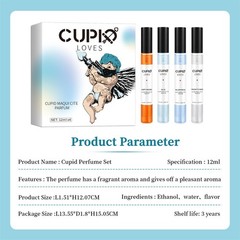 CUPID Men’s Eau De Parfum 4PCS Long Lasting Cologne Spray Fresh Woody 48ml