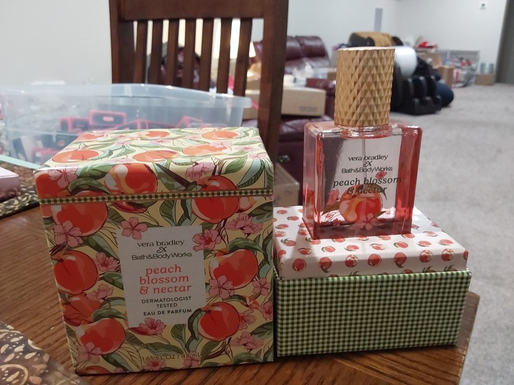 VERA BRADLEY X Bath & Body Works PEACH BLOSSOM & NECTAR 1.65 fl oz EDP NIB!!