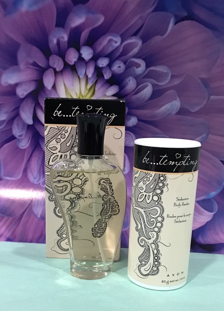 Avon Be TEMPTING EDT Toilette Spray 1.7oz ~ New in Box ~ & Seductive Body Powder