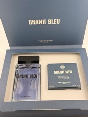 Yves Rocher Granit Bleu 2pc Cologne Gift Set | Fresh Marine & Woody Scent | NIB