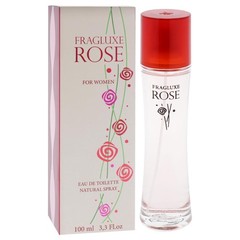 Fragluxe Rose EDT for Women Soft Floral Fruity Everyday Scent 3.3 oz Spray
